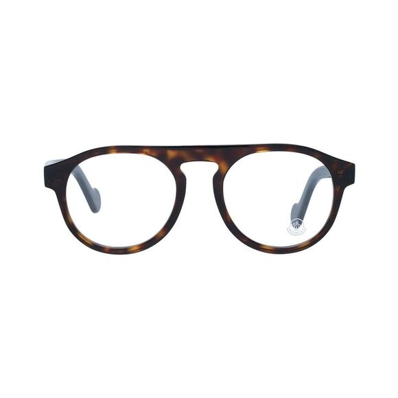 Moncler Round Full-Rim Brown Plastic Frame Glasses Women - Picture 2 of 3